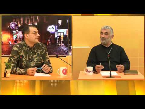 Giorgi Bundovani. 01.04.2018. Priest - Guram Otkhozoria in Georgian TV - \'Obiektivi\'...
